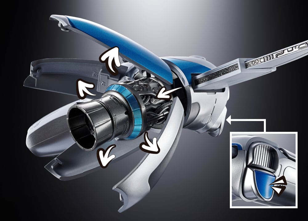 Astro Bot Chogokin Actionfigur Astro Bot & Dual Speeder