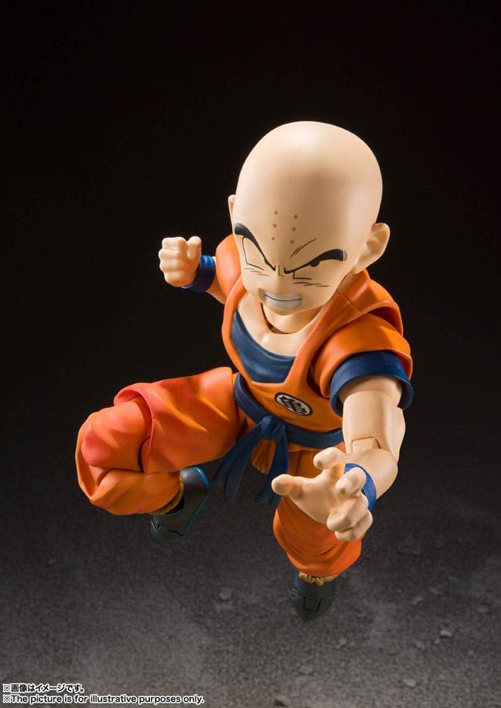 Dragon Ball Z S.H. Figuarts Actionfigur Krillin-Earth's Strongest Man (Neuauflage) 12 cm