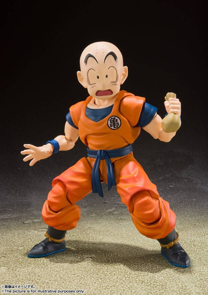 Dragon Ball Z S.H. Figuarts Actionfigur Krillin-Earth's Strongest Man (Neuauflage) 12 cm