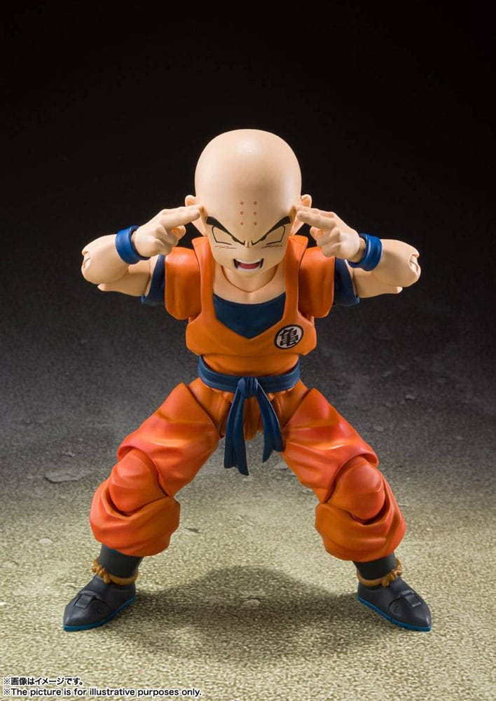 Dragon Ball Z S.H. Figuarts Actionfigur Krillin-Earth's Strongest Man (Neuauflage) 12 cm