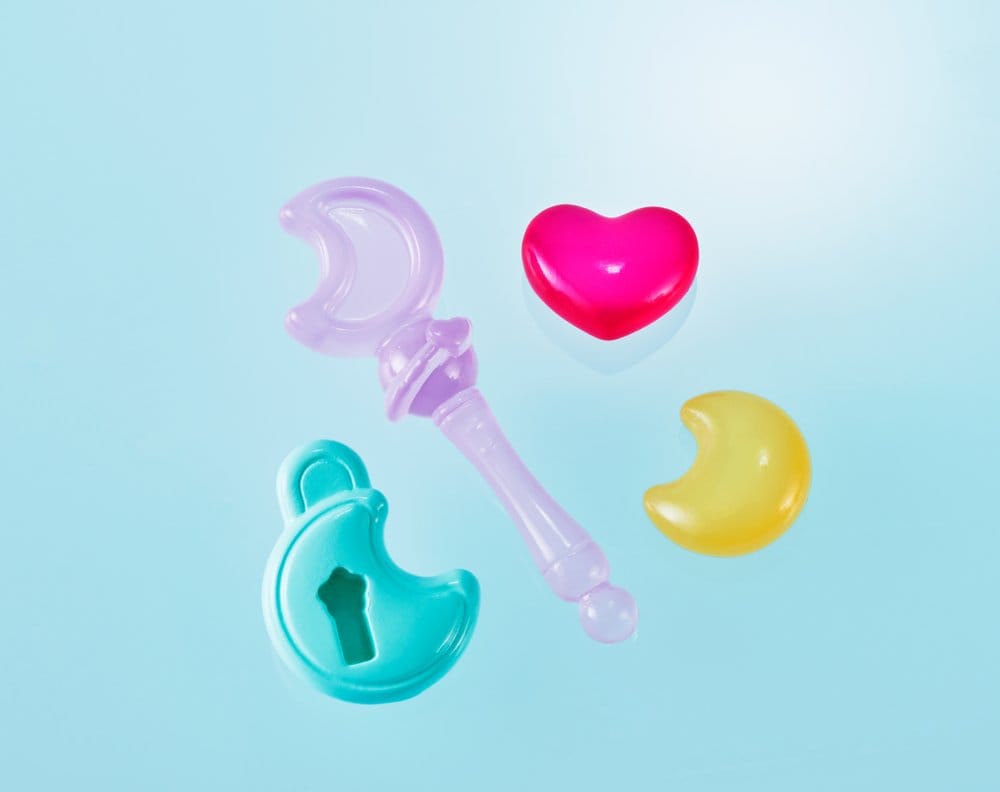 Magical Sisters Lulutto Lilly Proplica Replik Moontoneoneon & GlassHeart DreamPact Set 25 cm