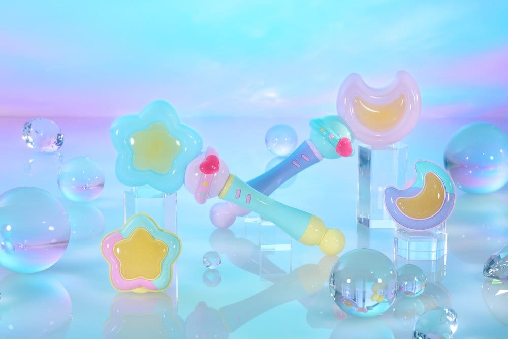 Magical Sisters Lulutto Lilly Proplica Replik Moontoneoneon & GlassHeart DreamPact Set 25 cm
