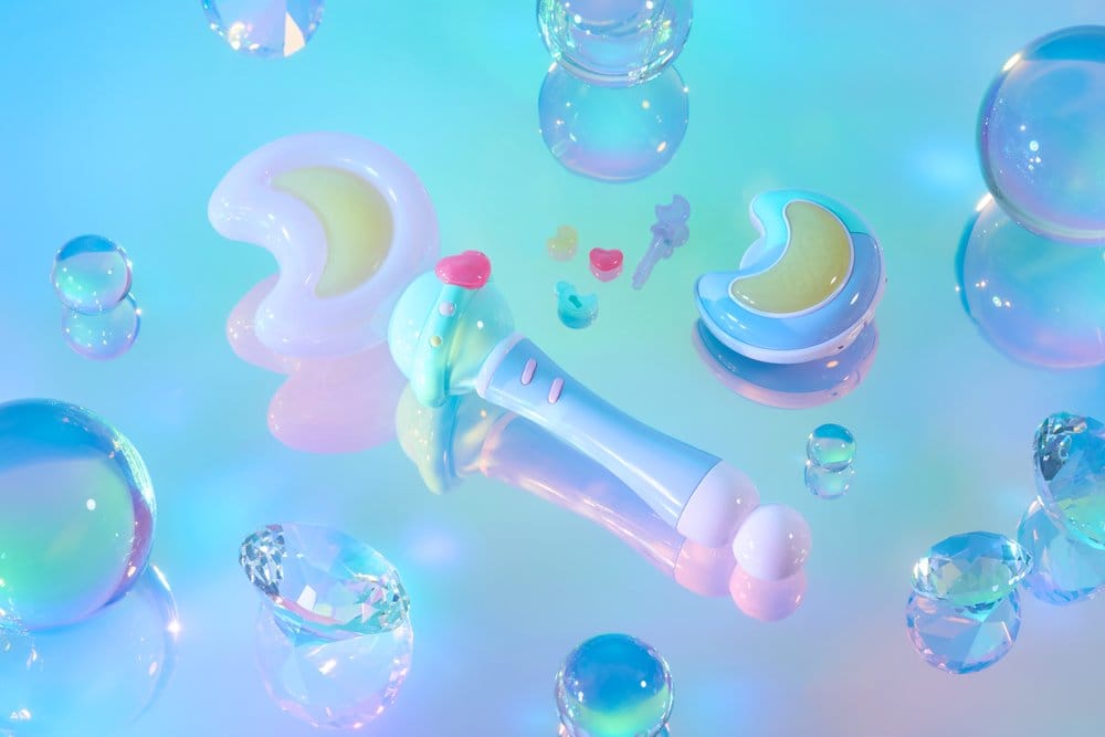 Magical Sisters Lulutto Lilly Proplica Replik Moontoneoneon & GlassHeart DreamPact Set 25 cm
