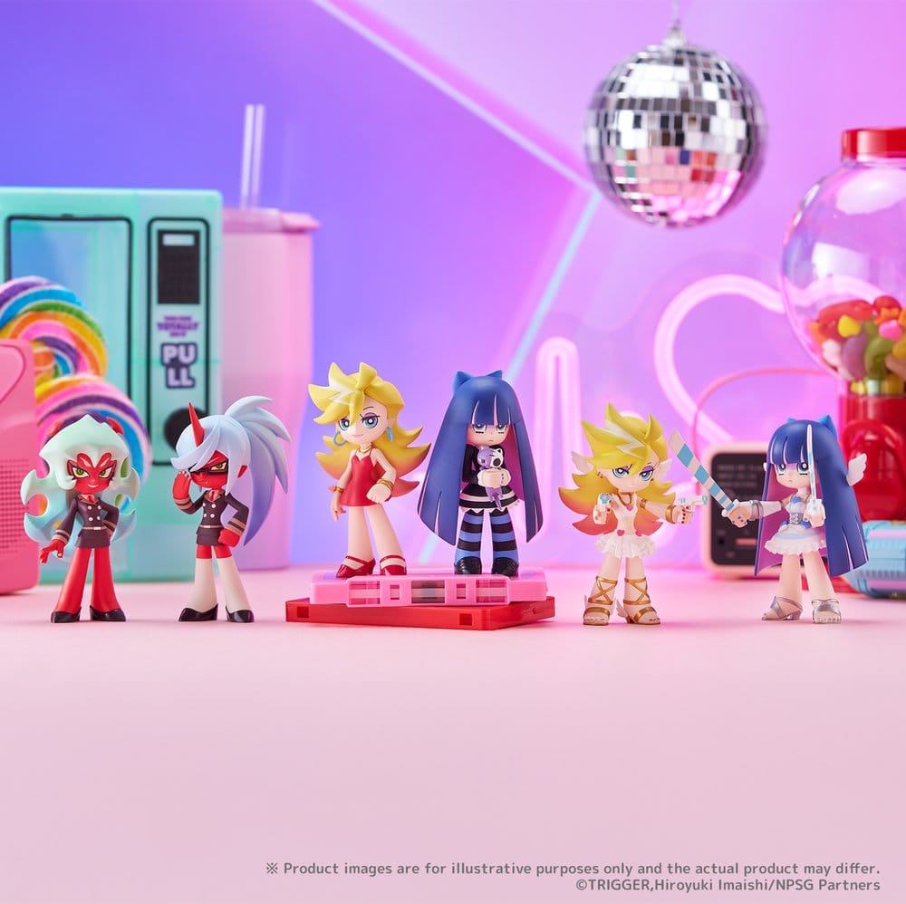Panty & Stocking with Garterbelt PalVerse Minifiguren New Blind Box Display (6)