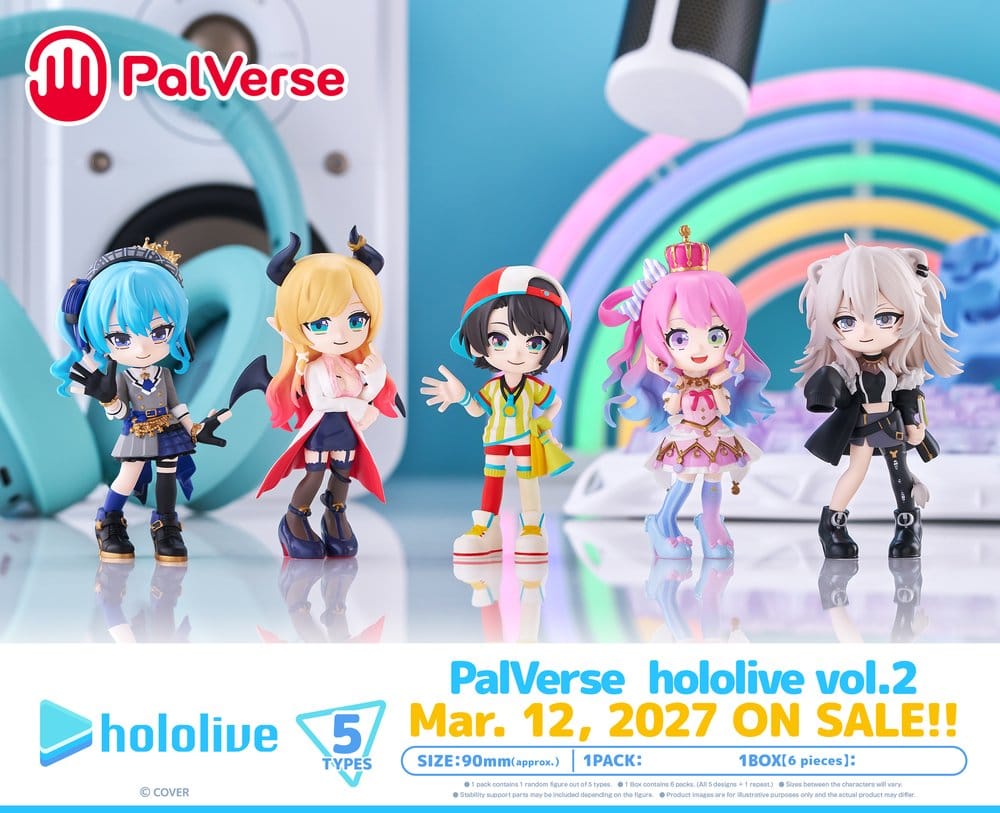 Hololive Production PalVerse Minifiguren Vol.2 Blind Box Display (6)