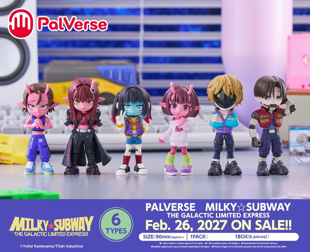 Galactic Milky?Subway Express Minifiguren Blind Box Display (6)