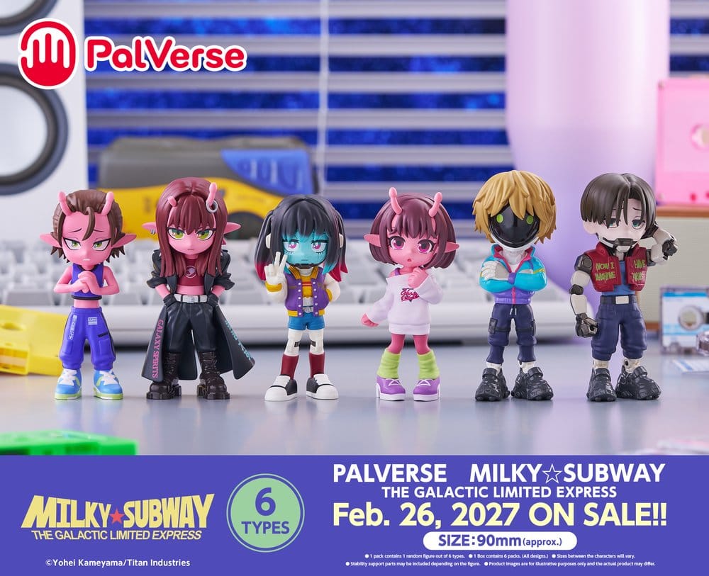 Galactic Milky?Subway Express Minifiguren Blind Box Display (6)