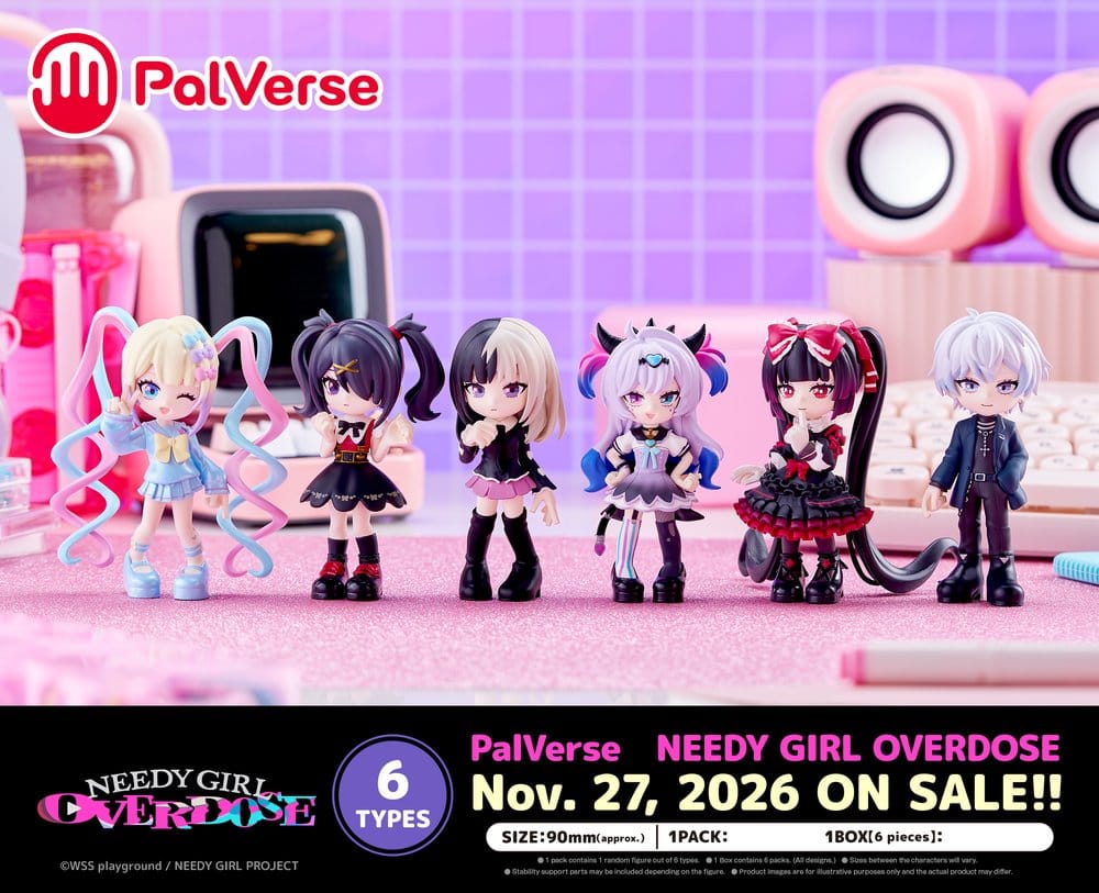 Needy Girl Overdose PalVerse Minifiguren Blind Box Display (6)