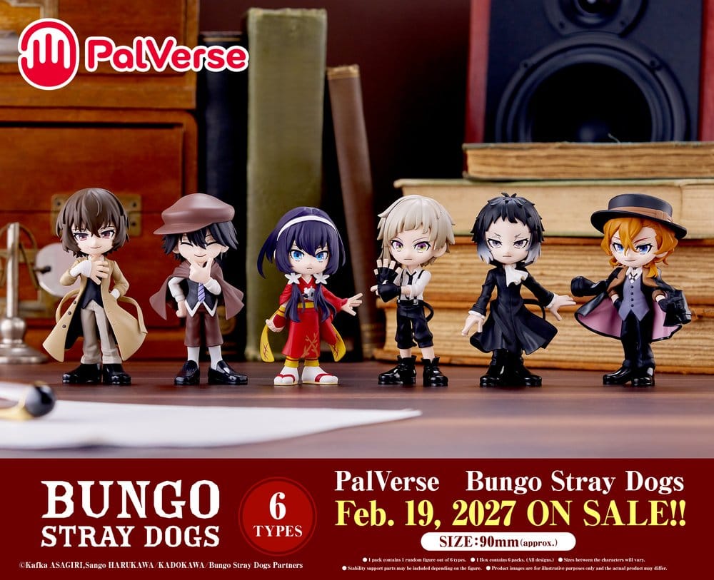 Bungo Stray Dogs PalVerse Minifiguren Blind Box Display (6)