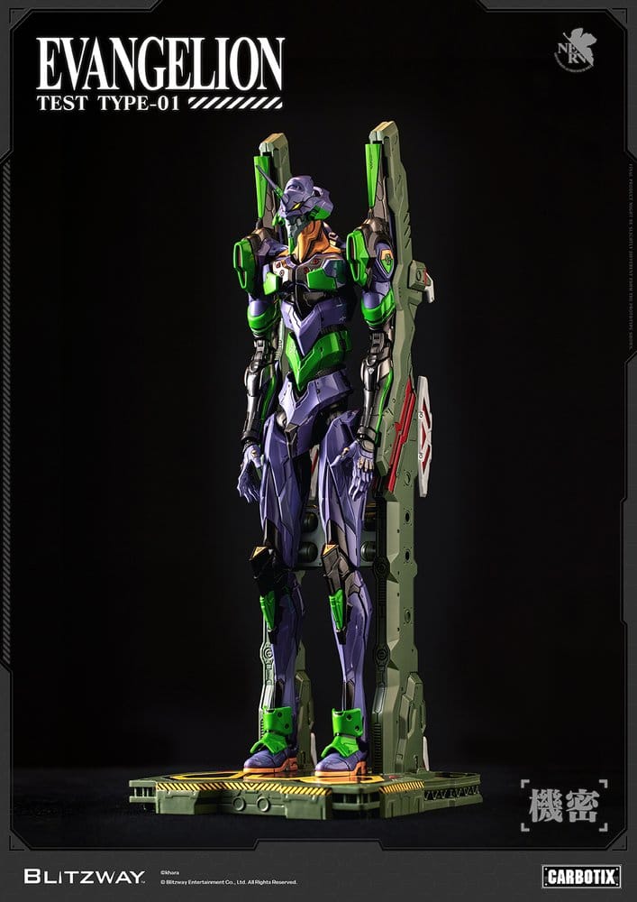 Evangelion Carbotix Actionfigur Evangelion Unit-01 Test Type (Standard Ver.) 33 cm
