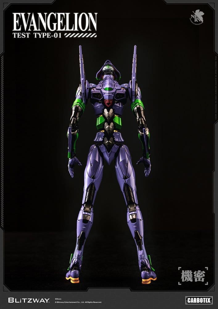 Evangelion Carbotix Actionfigur Evangelion Unit-01 Test Type (Standard Ver.) 33 cm