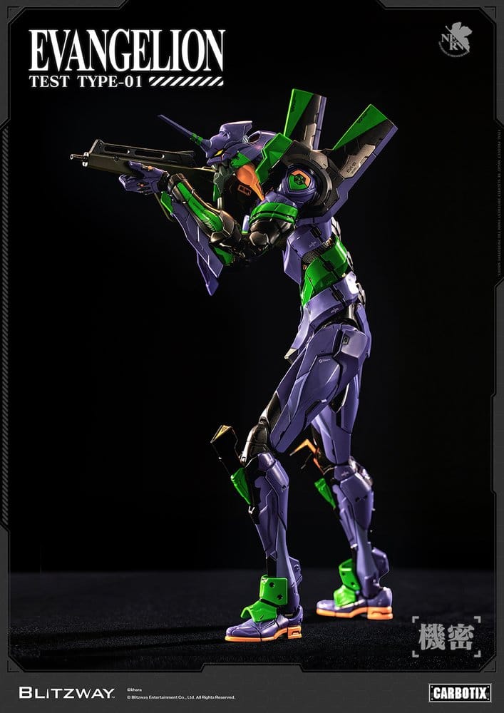 Evangelion Carbotix Actionfigur Evangelion Unit-01 Test Type (Standard Ver.) 33 cm