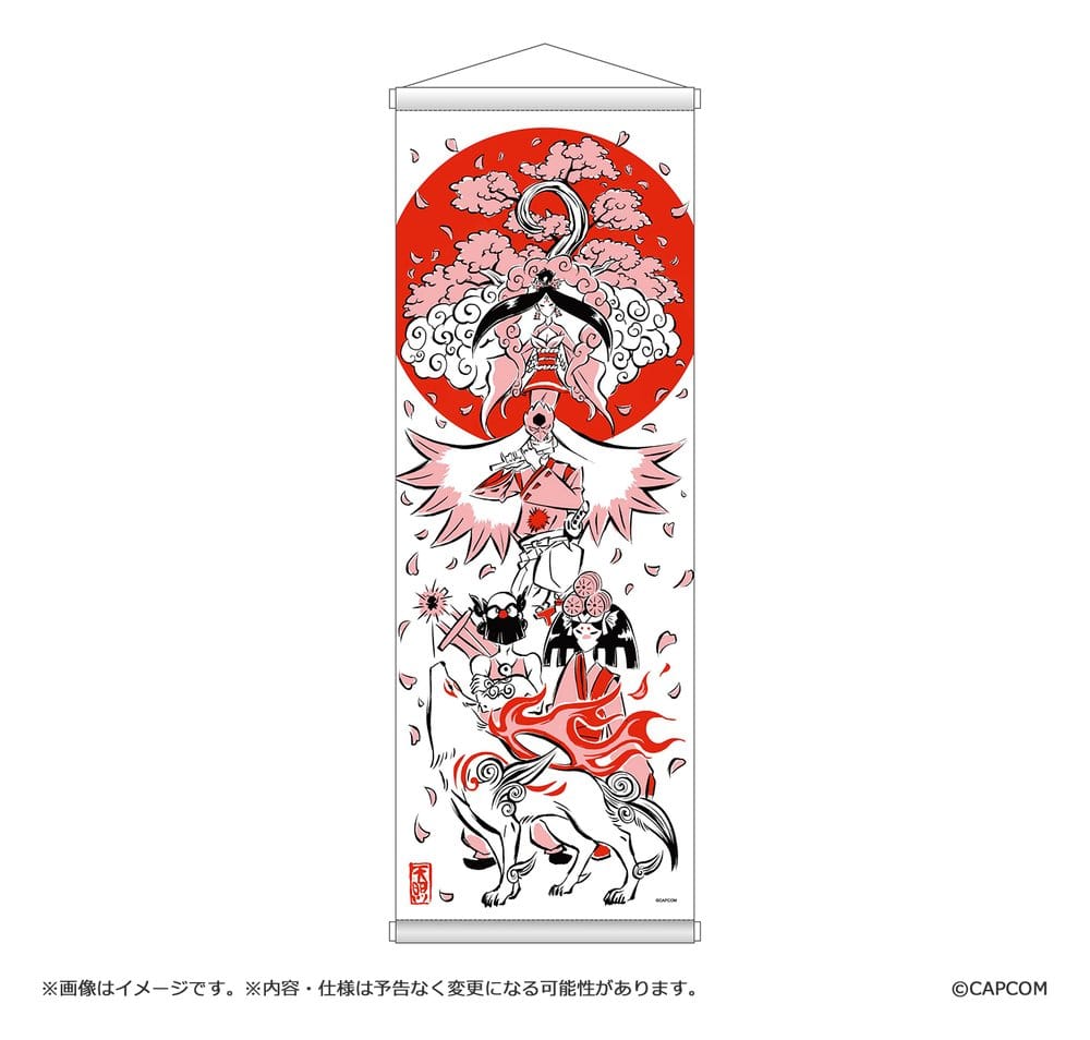 Okami 20th Anniversary Reprint Art Project Wandbehang Spring 74 x 28 x 2 cm