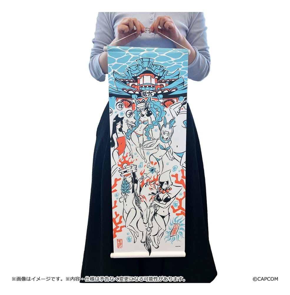 Okami 20th Anniversary Reprint Art Project Wandbehang Summer 74 x 28 x 2 cm