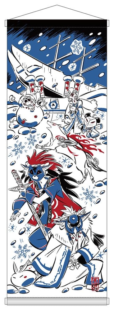 Okami 20th Anniversary Reprint Art Project Wandbehang Winter 74 x 28 x 2 cm