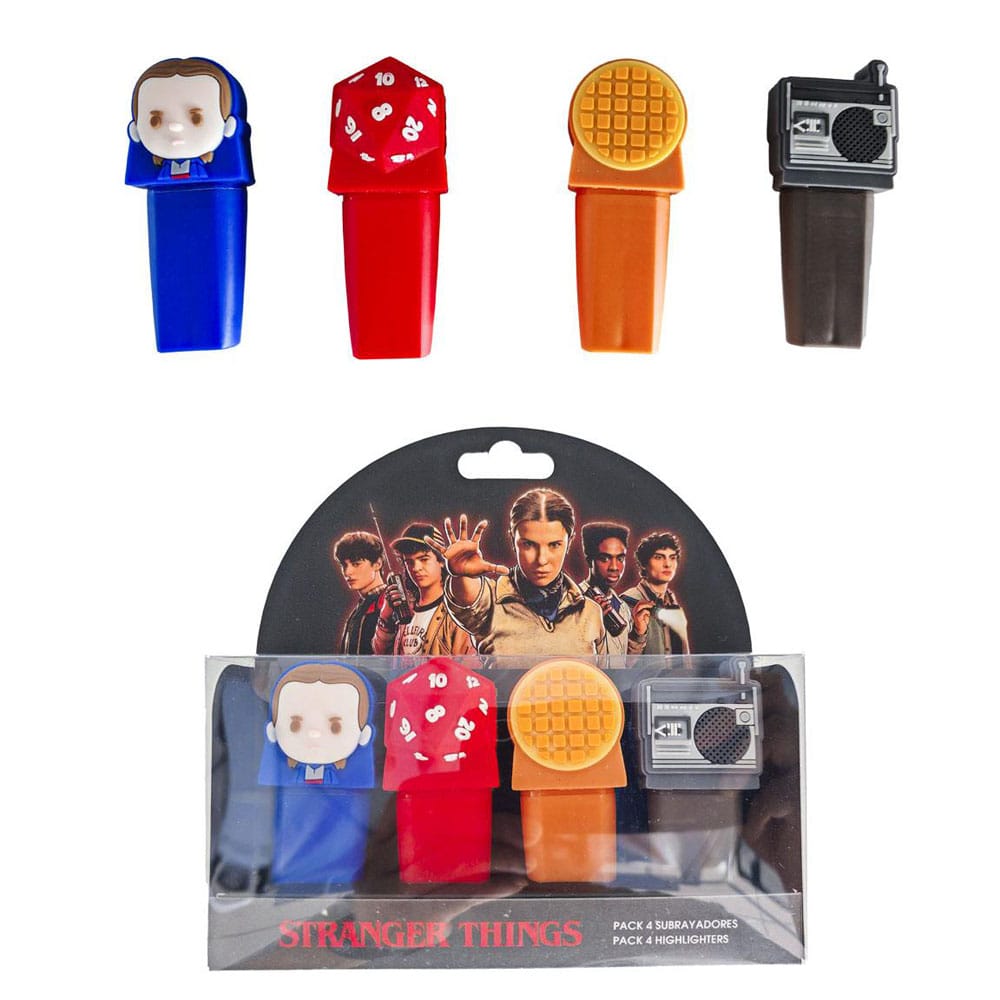 Stranger Thinigs Textmarker 4-er Pack   