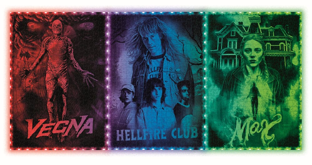 Stranger Things Metamorphic Art Collection Puzzle mit Leucht-Effekt Vecna (520 Teile)
