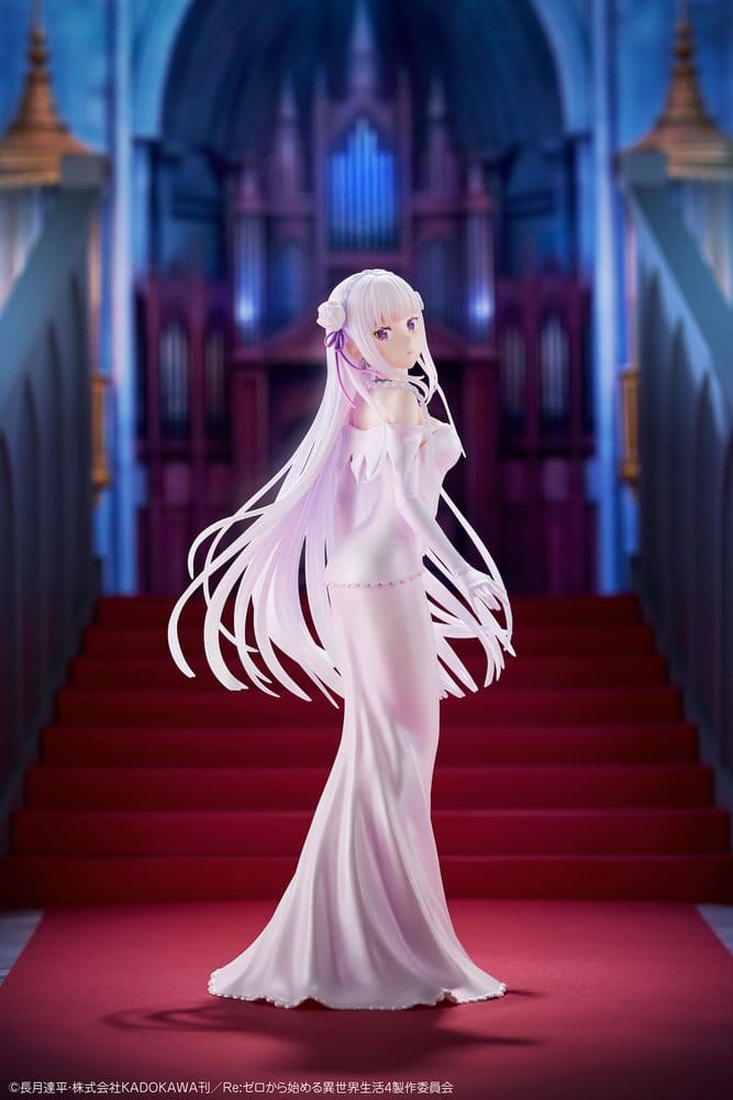 Re:ZERO -Starting Life in Another World- PVC Figur 1/7 Emilia Wedding dress Ver. 24 cm
