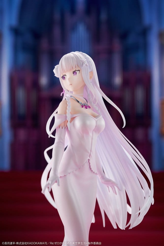 Re:ZERO -Starting Life in Another World- PVC Figur 1/7 Emilia Wedding dress Ver. 24 cm