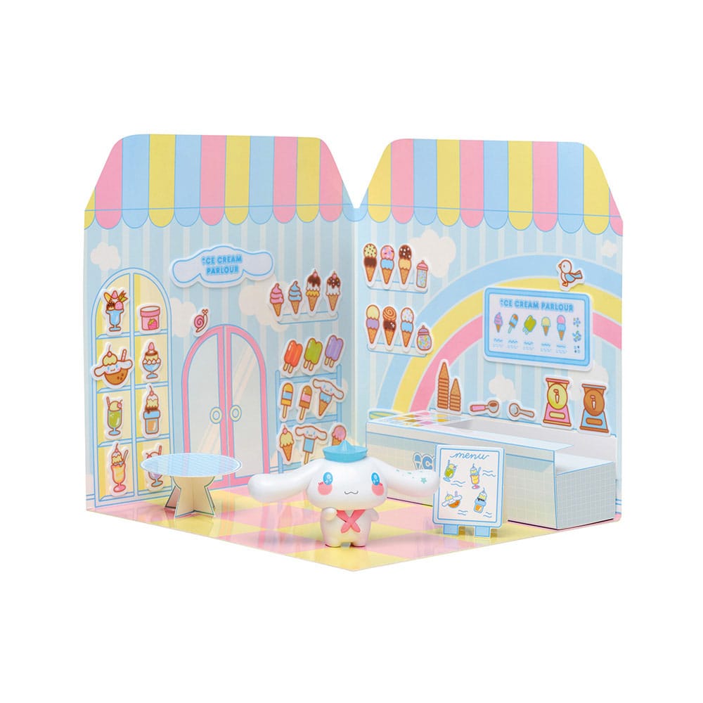 Hello Kitty and Friends Minifigur Sticker House Cinnamoroll Ice Cream Parlour