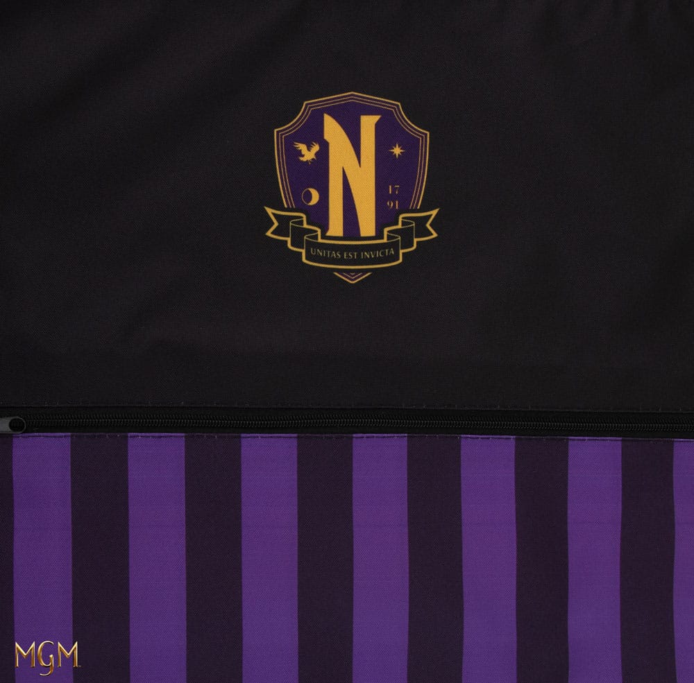 Wednesday Stoffbeutel Nevermore Academy Purple