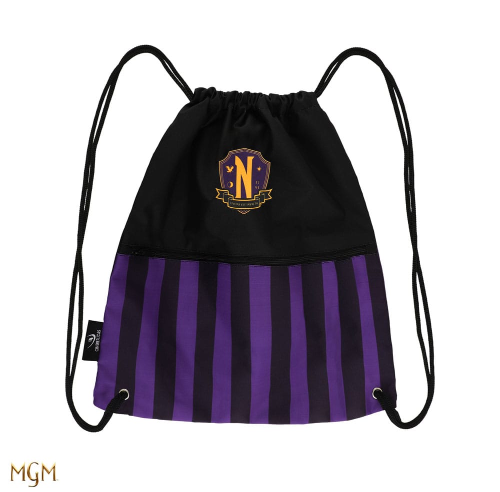 Wednesday Stoffbeutel Nevermore Academy Purple