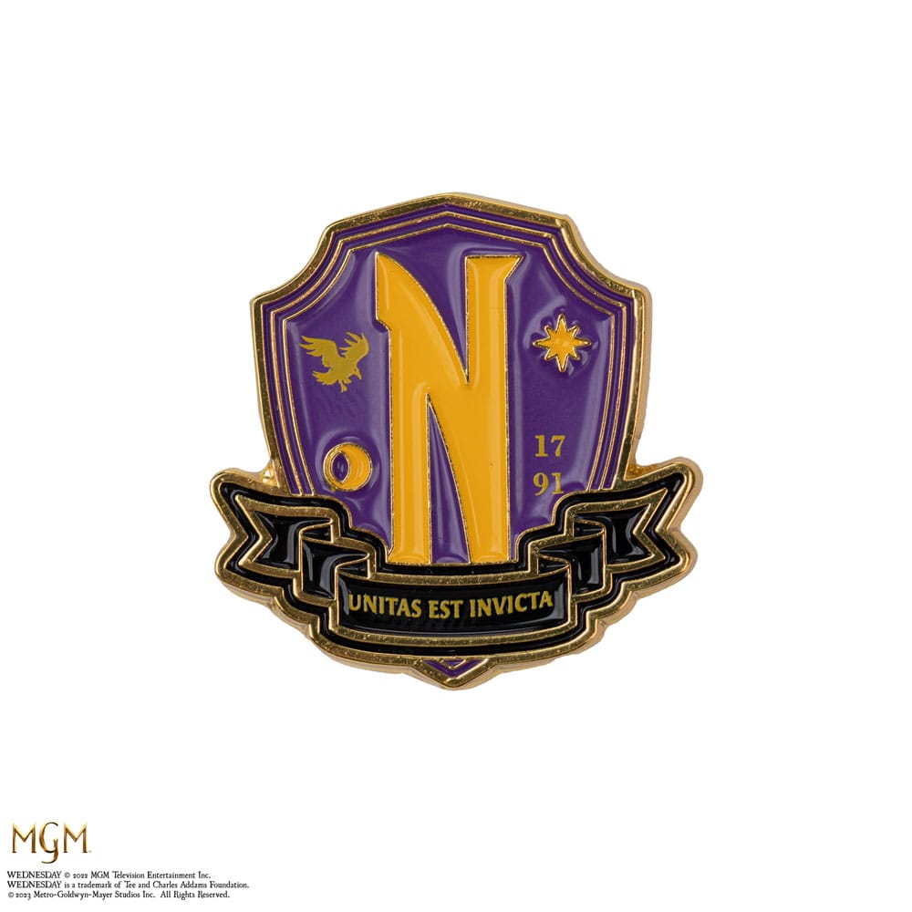 Wednesday Ansteck-Pins 2er-Pack Nevermore Academy 