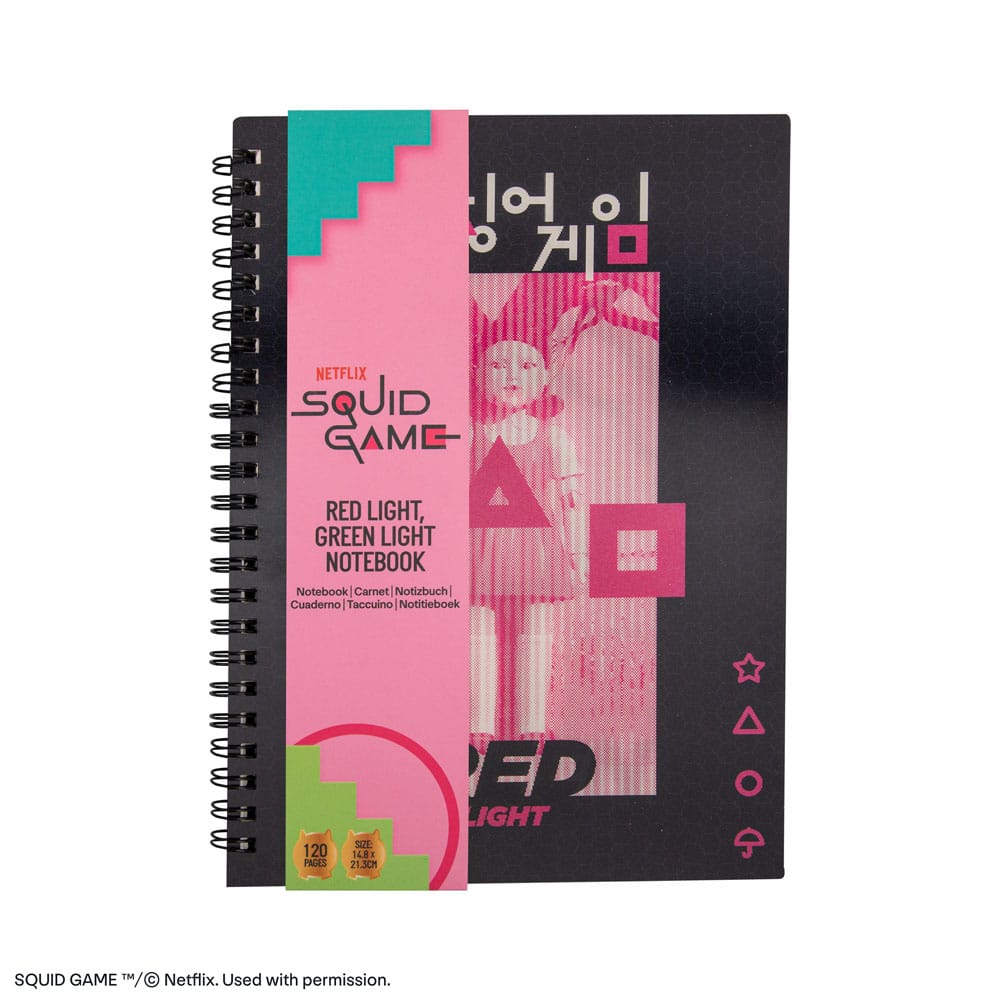 Squid Game Notizbuch Red light, green light 