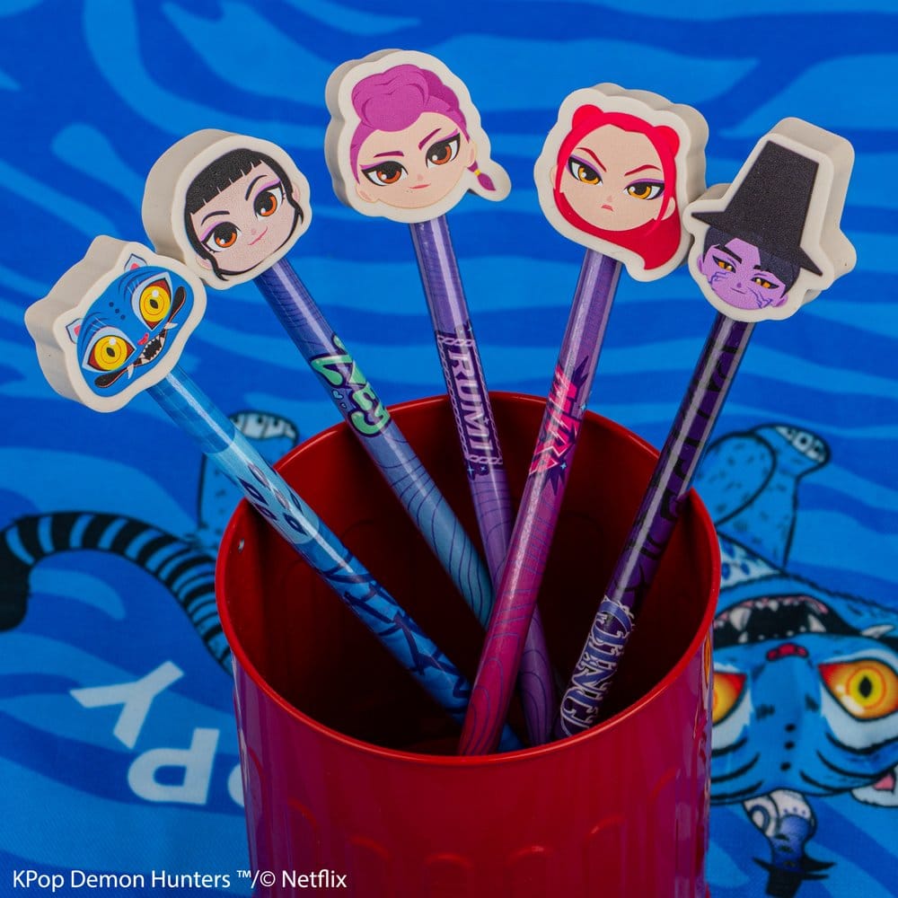 KPop Demon Hunters Bleistift & Radiergummi Serie 1 Display (30)