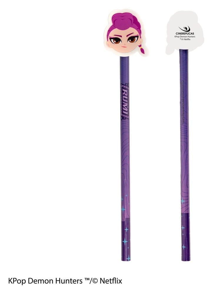 KPop Demon Hunters Bleistift & Radiergummi Serie 1 Display (30)