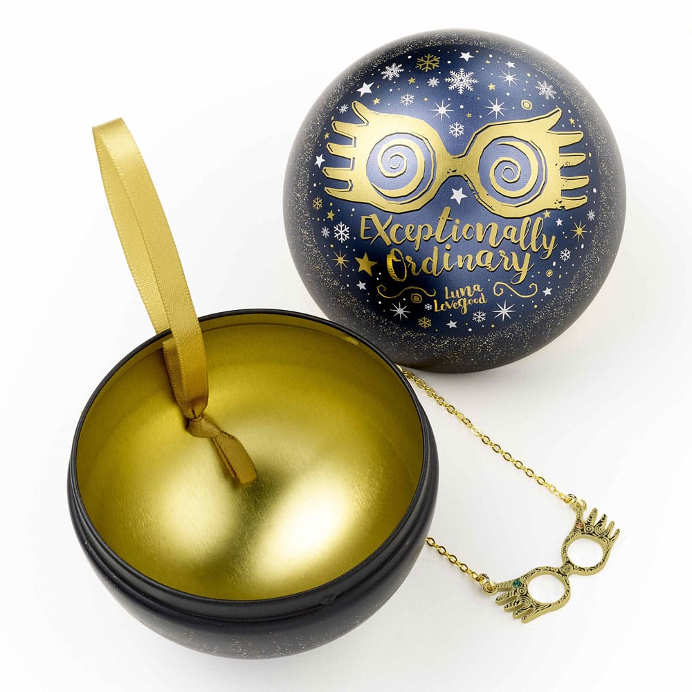 Harry Potter Christbaumschmuck mit Halskette Luna Lovegood Glasses 
