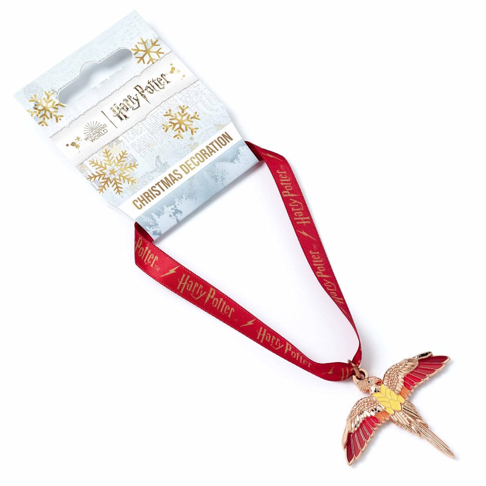 Harry Potter Christbaumschmuck Fawkes Rose Gold 