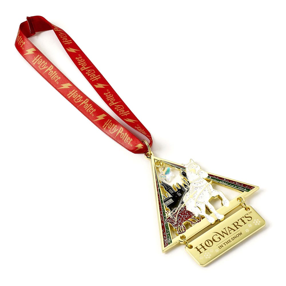 Harry Potter Christbaumschmuck Hogwarts in the Snow (Goldfarben)