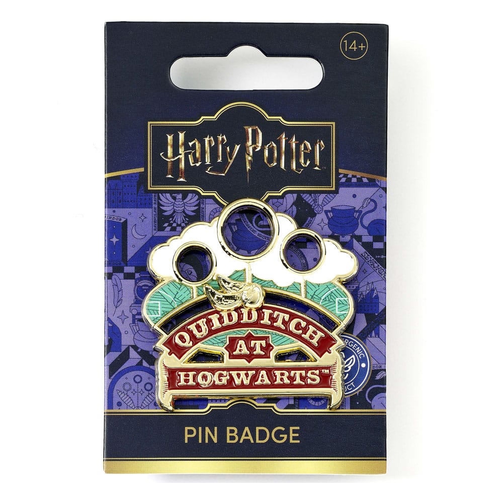 Harry Potter Ansteckpin Quidditch (Goldfarben)