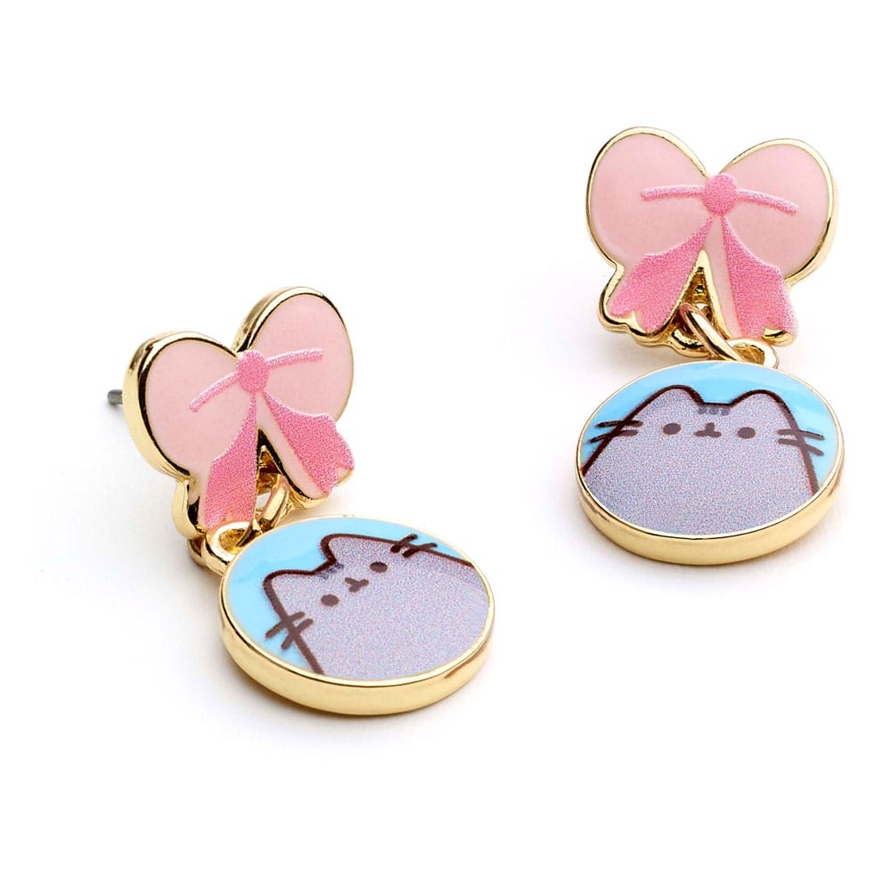 Pusheen Drop Ohrringe Pink Bows