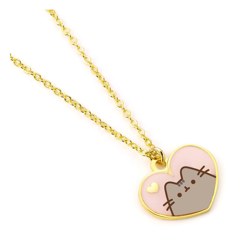 Pusheen Halskette & Anhänger Pink and Gold Heart