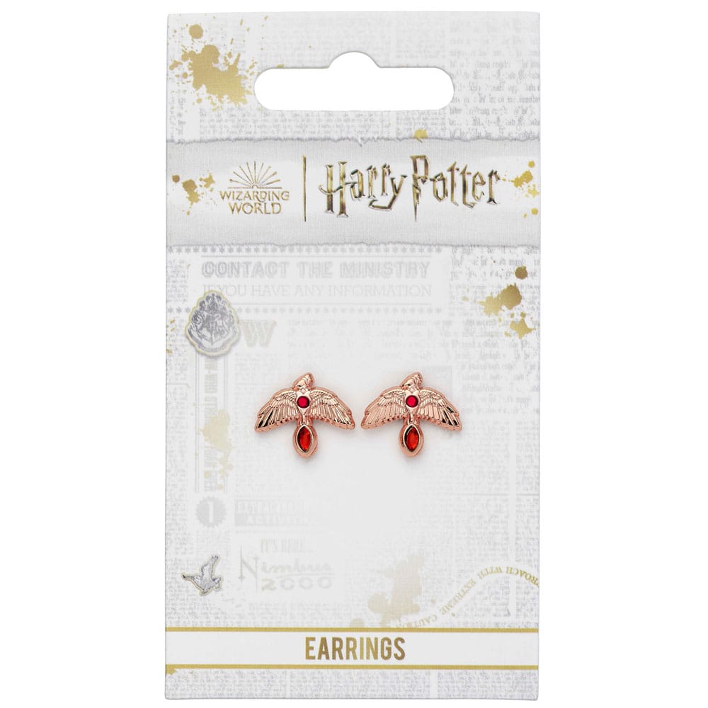 Harry Potter Ohrringe Fawkes (Vergoldet)
