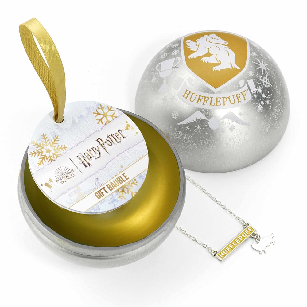 Harry Potter Christbaumschmuck mit Halskette Hufflepuff   