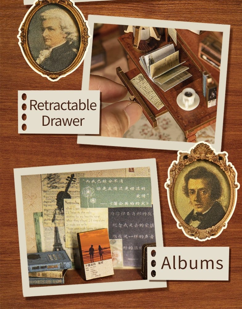 Book Nook The Secret Rhythm 23 x 11 cm  