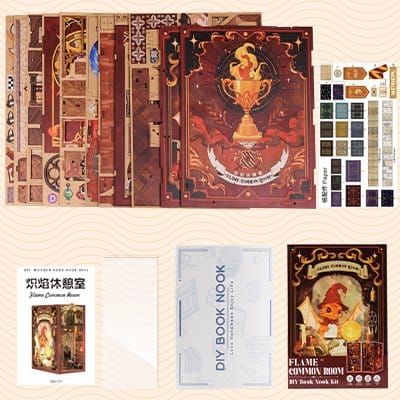 Book Nook Flame Common Room 23 x 11 cm   