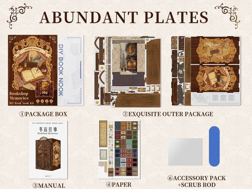 Book Nook Bookshop Memories 17 x 10 cm  