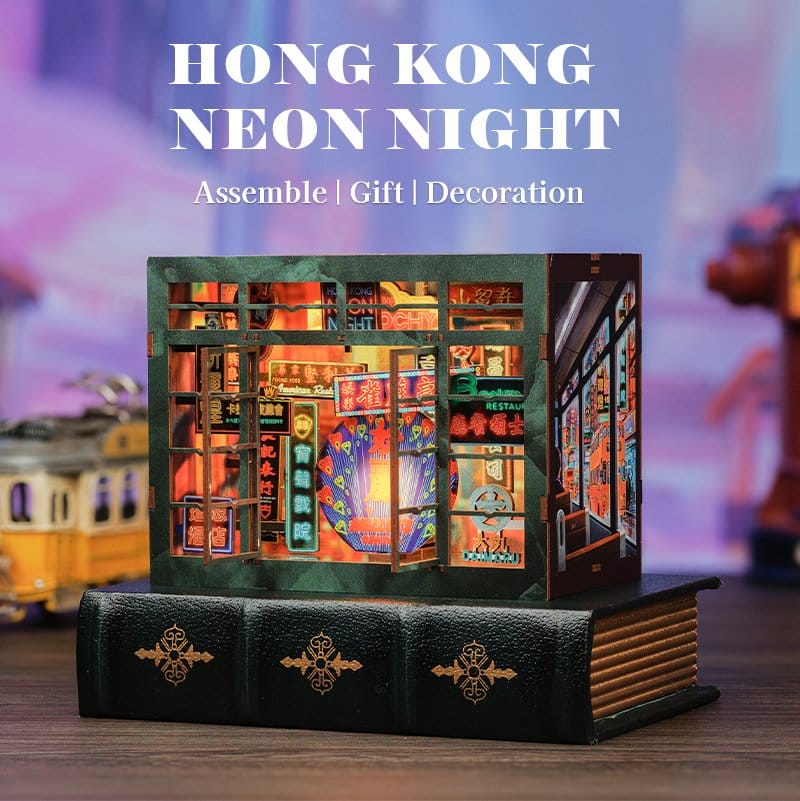 Book Nook Hong Kong Neon Light 13 x 17 cm 