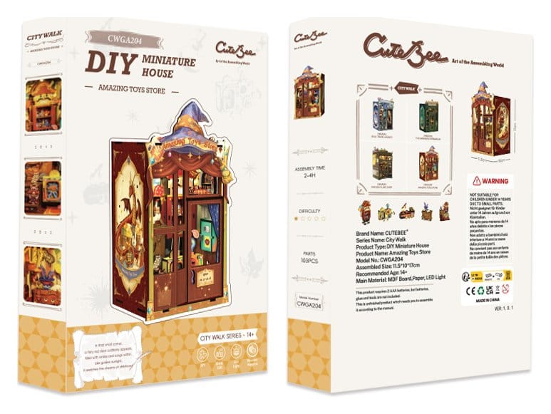 Book Nook Amazing Toy Store 17 x 12 cm    