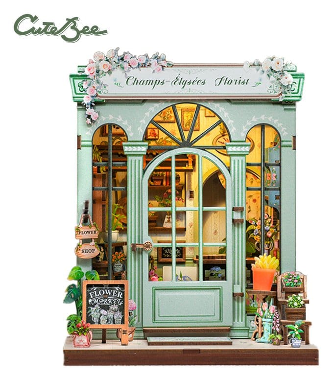 Miniature House Model Kit Champs-Élysées Florist 18 x 16 cm  