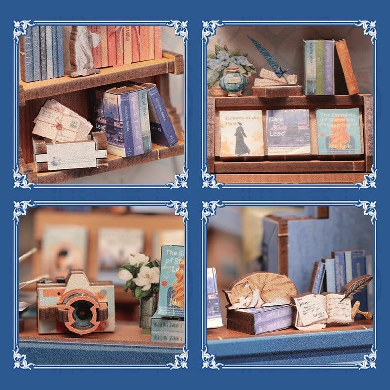 Book Nook Literature Bookstore 17 x 12 cm    
