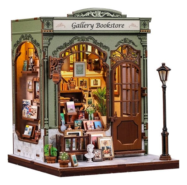 Miniature House Model Kit Gallery Bookstore 20 x 16 cm  