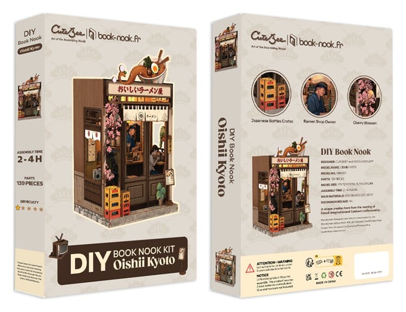 Miniature House Model Kit Oishii Kyoto 22 x 13 cm  