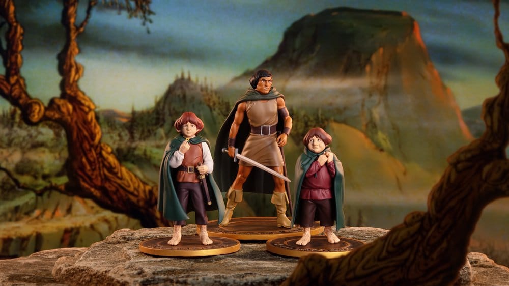 Der Herr der Ringe Animated Film PVC Figuren 3er-Pack Frodo, Aragorn, and Samwise