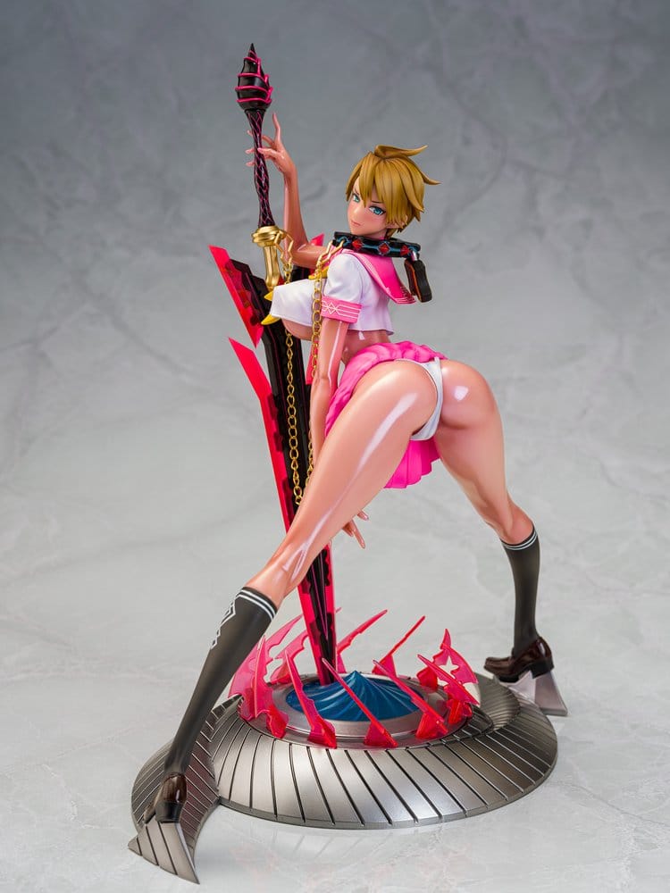 Original Character Mahou Shoujo Series Statue 1/6 Rui Asuka Pink Summer Sailor Ver. Illustration by Raita 29 cm