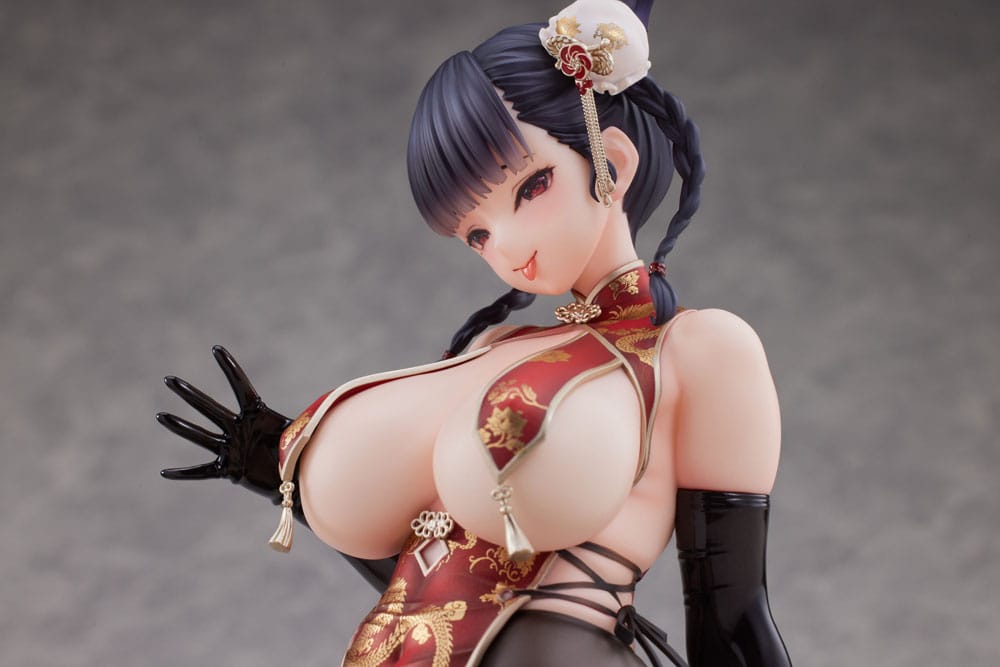 Original Character Statue 1/6 Dragon Chinese Dress Sugata no Ane no Tomodachi Illustrated by Daiki Kase 17 cm 